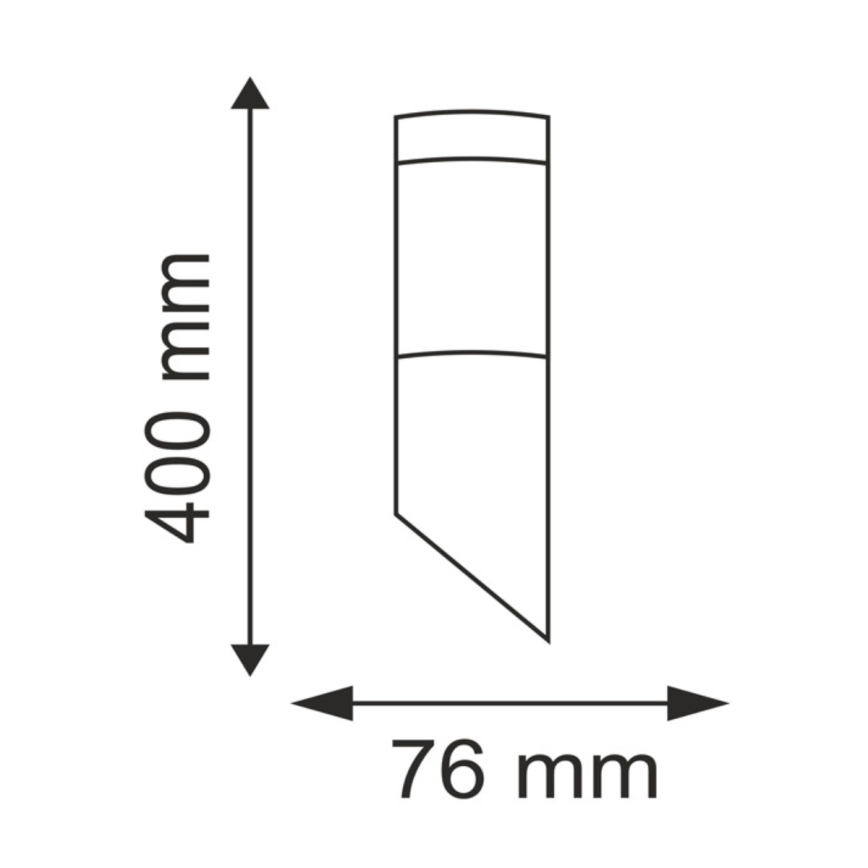 LED zatemnjiva zunanja stenska svetilka LIVIA 1xE27/6W/230V 2700-6500K Wi-Fi IP44 srebrna
