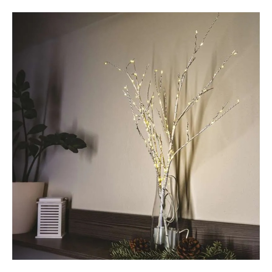 LED zunanja božična dekoracija 100xLED/3xAA topla bela IP44