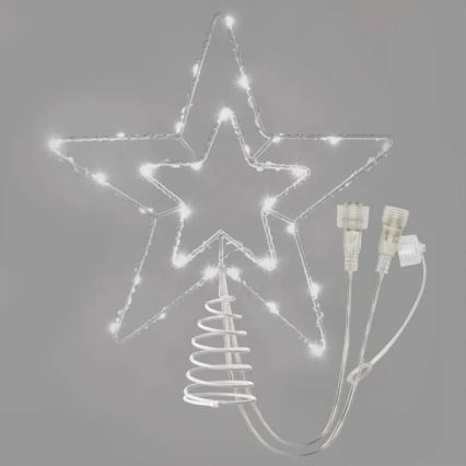 LED Zunanja božična dekoracija 30xLED/4W/30V IP44 hladno bela