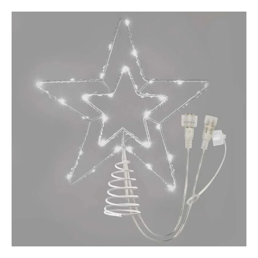 LED Zunanja božična dekoracija 30xLED/4W/30V IP44 hladno bela