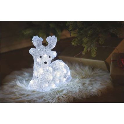 LED Zunanja božična dekoracija 40xLED/2,1W/230V IP44 jelen
