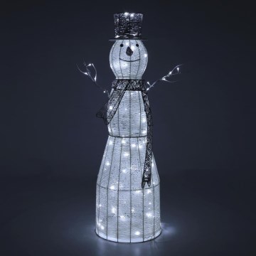 LED Zunanja božična dekoracija LED/3,6W/230V/hladno bela 124 cm IP44 snežak