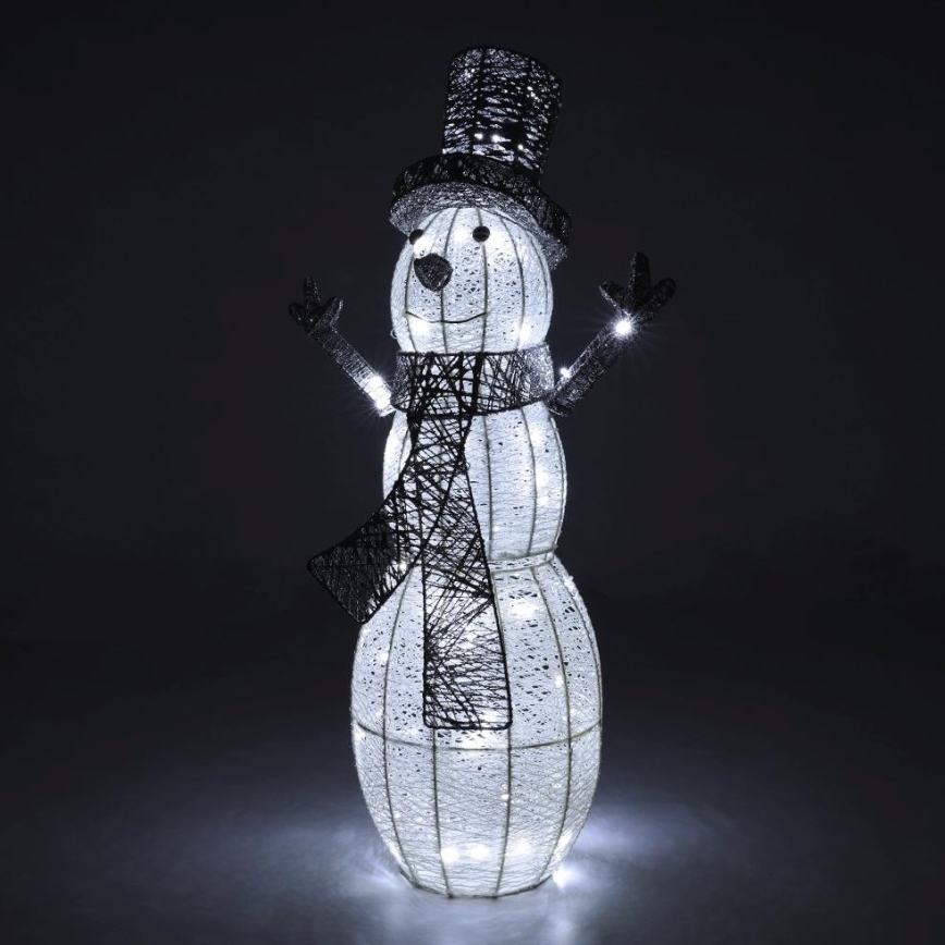 LED Zunanja božična dekoracija LED/3,6W/230V/hladno bela 75 cm IP44 snežak