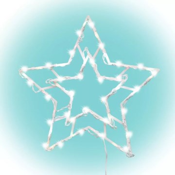 LED Zunanja božična okenska dekoracija 35xLED/230V IP44 topla bela/zvezda