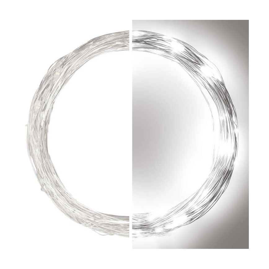 LED Zunanja božična veriga 100xLED/15m IP44 hladna bela