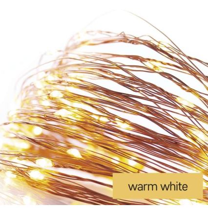 LED Zunanja božična veriga 100xLED/15m IP44 topla bela