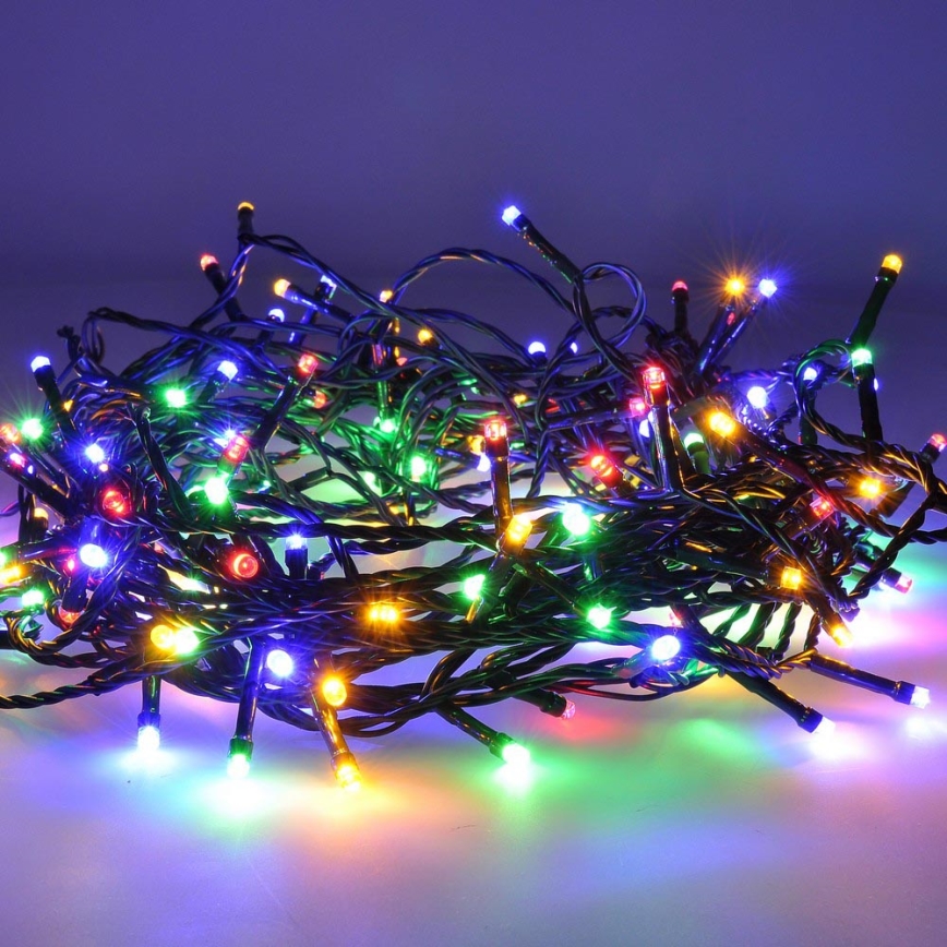 LED Zunanja božična veriga 100xLED/8 funkcij 13m IP44 multicolor