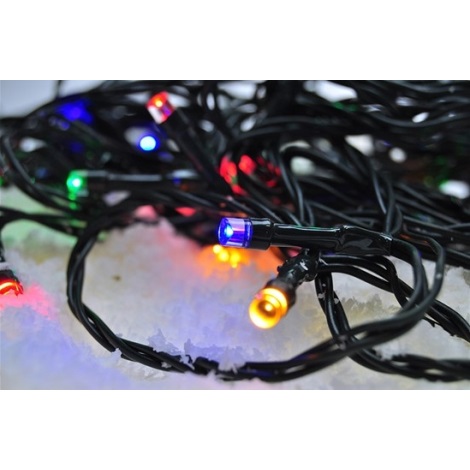 LED Zunanja božična veriga 100xLED/8 funkcij IP44 13m multicolor