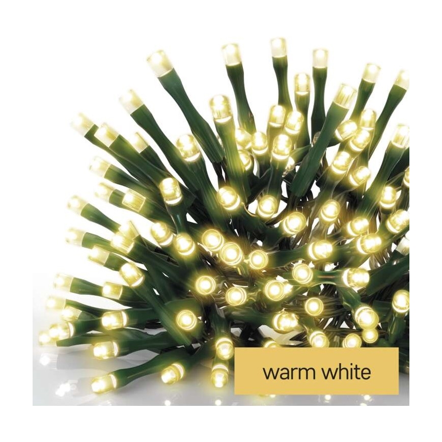 LED Zunanja božična veriga 120xLED/8 načinov 17m IP44 topla bela