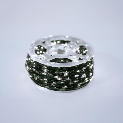 LED zunanji božični niz 1500xLED/230V 8 funkcij 153 m IP44 hladna bela + daljinski upravljalnik