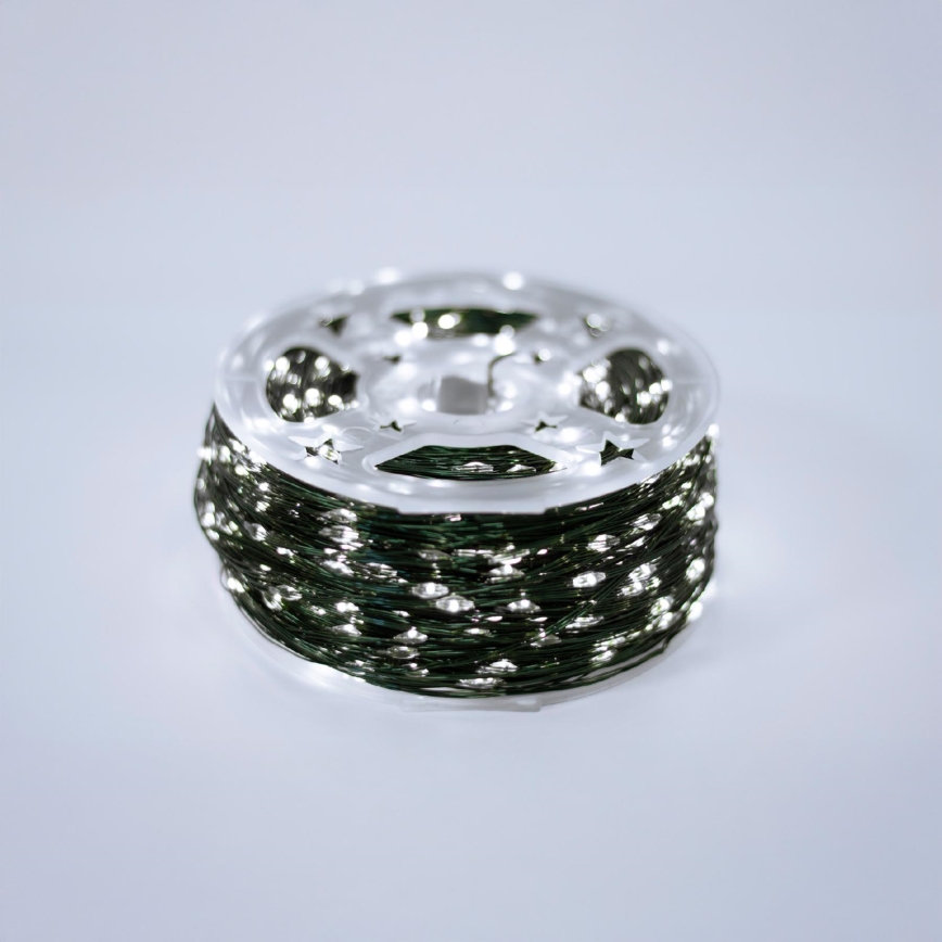 LED zunanji božični niz 1500xLED/230V 8 funkcij 153 m IP44 hladna bela + daljinski upravljalnik