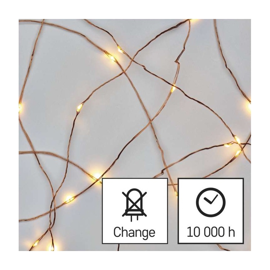 LED Zunanja božična veriga 150xLED/20m IP44 topla bela