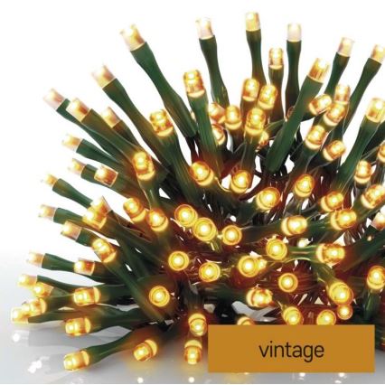 LED Zunanja božična veriga 180xLED/23m IP44 vintage