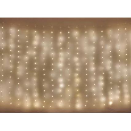 LED Zunanja božična veriga 180xLED/8 funkcij 6,7 m IP44 topla bela