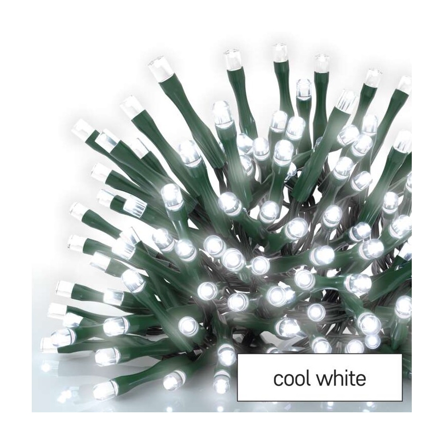 LED Zunanja božična veriga 180xLED/8 načinov 23m IP44 hladna bela