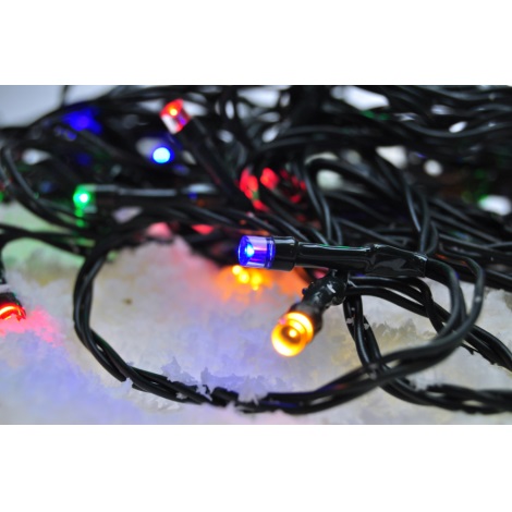 LED Zunanja božična veriga 200xLED/8 funkcij IP44 25m multicolor