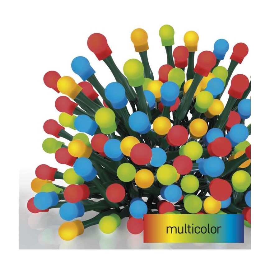 LED Zunanja božična veriga 200xLED/8 načinov 25m IP44 multicolor