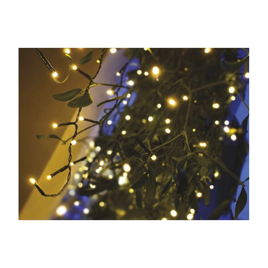 LED Zunanja božična veriga 200xLED/8 načinov 8,6m IP44 topla bela