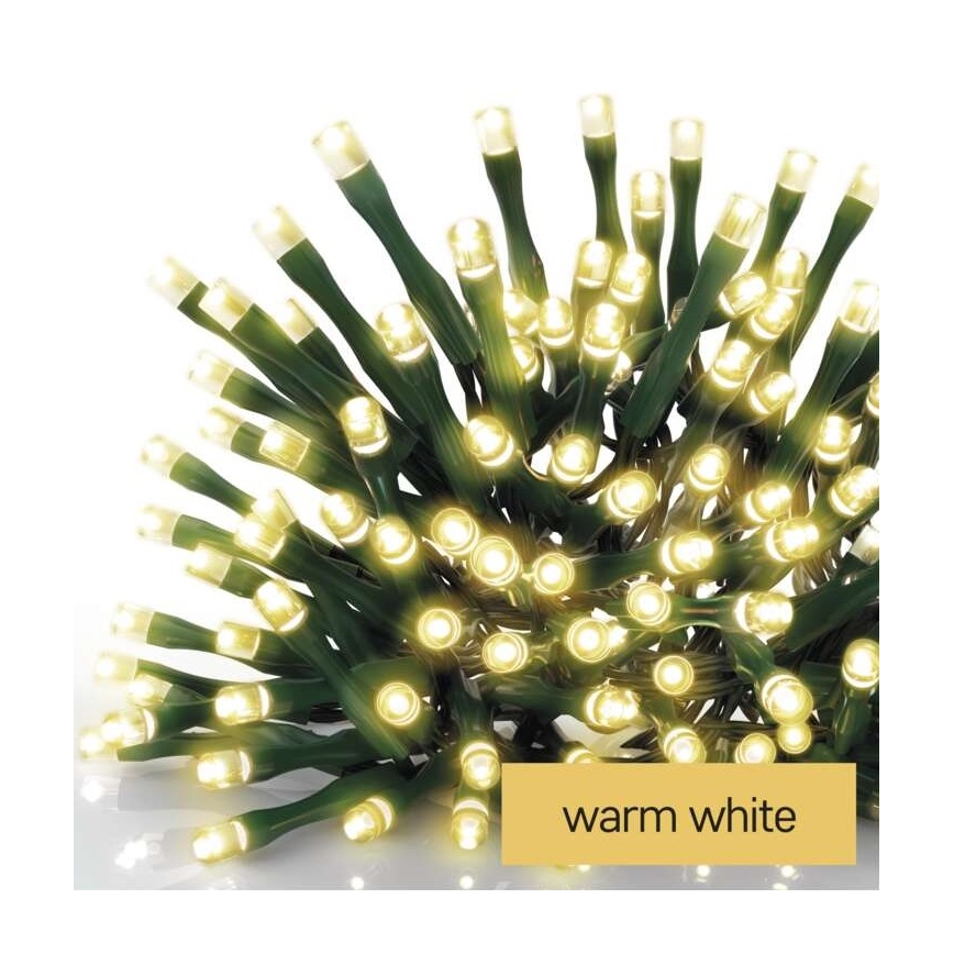 LED Zunanja božična veriga 200xLED/8 načinov 8,6m IP44 topla bela