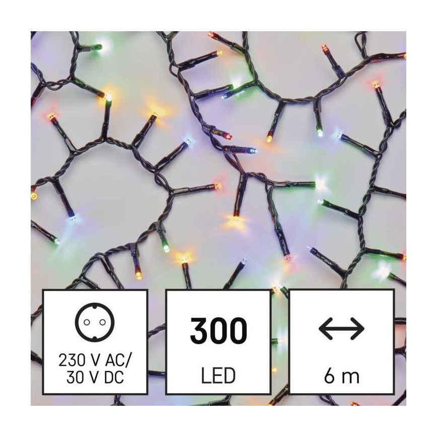 LED Zunanja božična veriga 300xLED/11m IP44 multicolor
