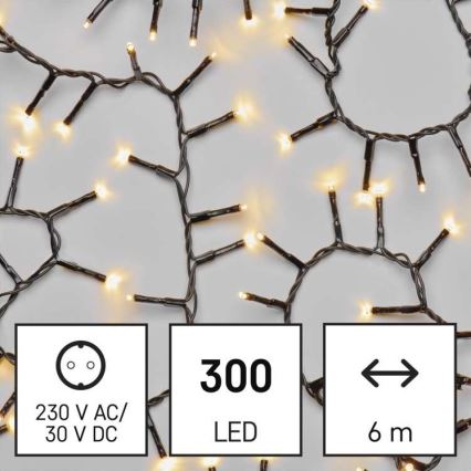 LED Zunanja božična veriga 300xLED/11m IP44 topla bela