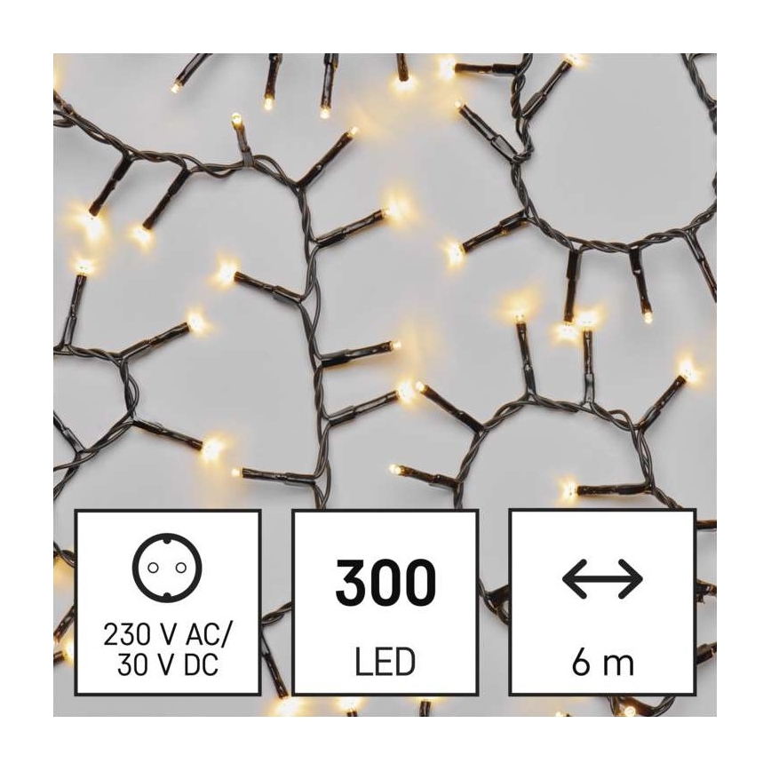 LED Zunanja božična veriga 300xLED/11m IP44 topla bela