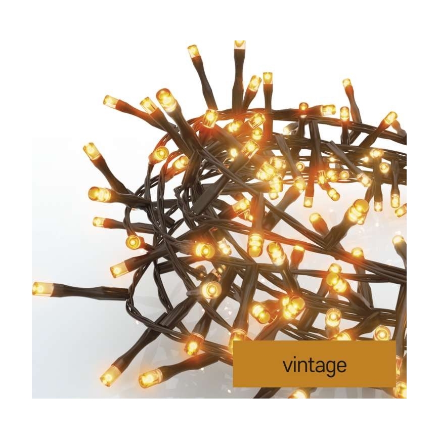 LED Zunanja božična veriga 300xLED/11m IP44 vintage