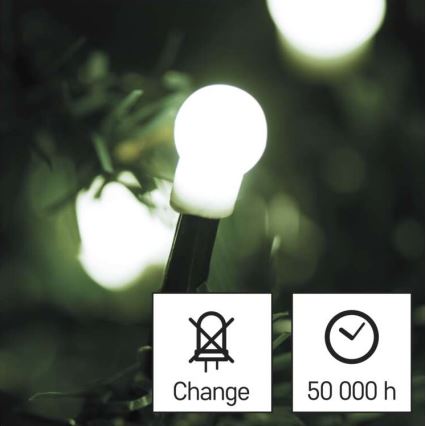 LED Zunanja božična veriga 300xLED/35m IP44 hladna bela