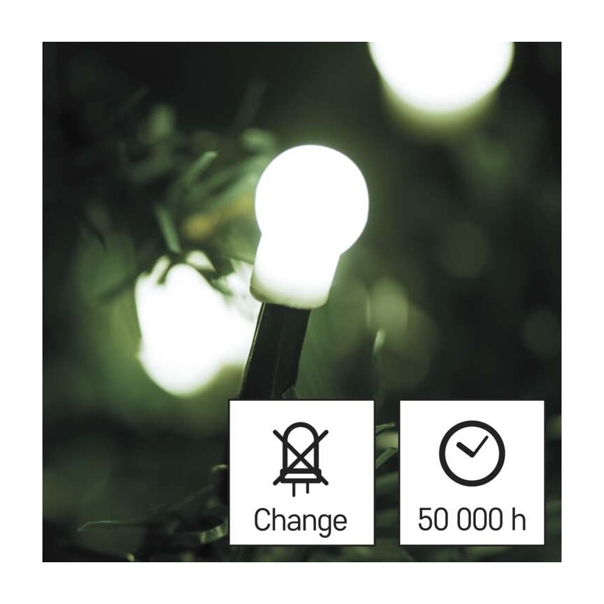 LED Zunanja božična veriga 300xLED/35m IP44 hladna bela