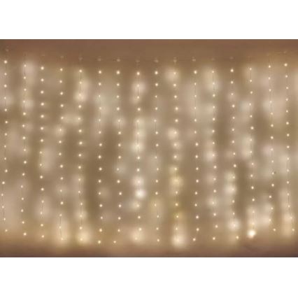 LED Zunanja božična veriga 300xLED/8 funkcij 7,9 m IP44 topla bela