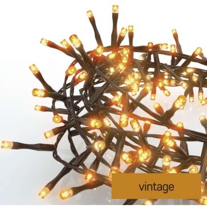 LED Zunanja božična veriga 400xLED/13m IP44 vintage