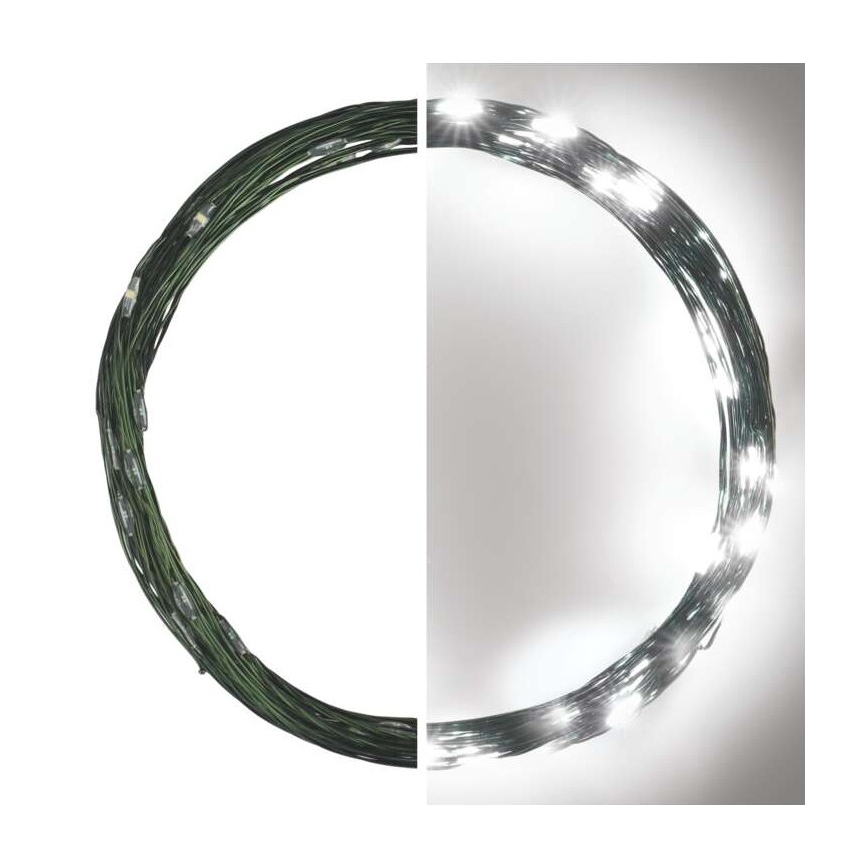 LED Zunanja božična veriga 40xLED/9m IP44 hladna bela