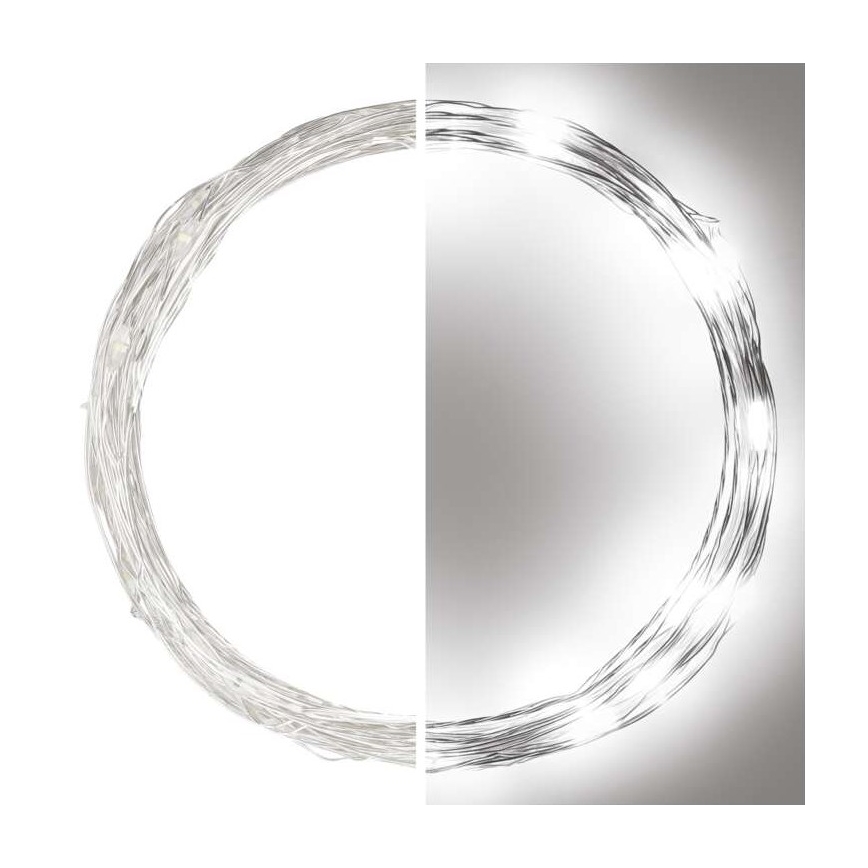 LED Zunanja božična veriga 40xLED/9m IP44 hladna bela