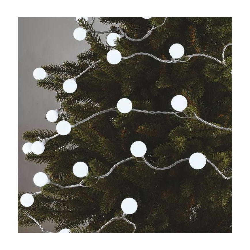LED Zunanja božična veriga 40xLED/9m IP44 hladna bela