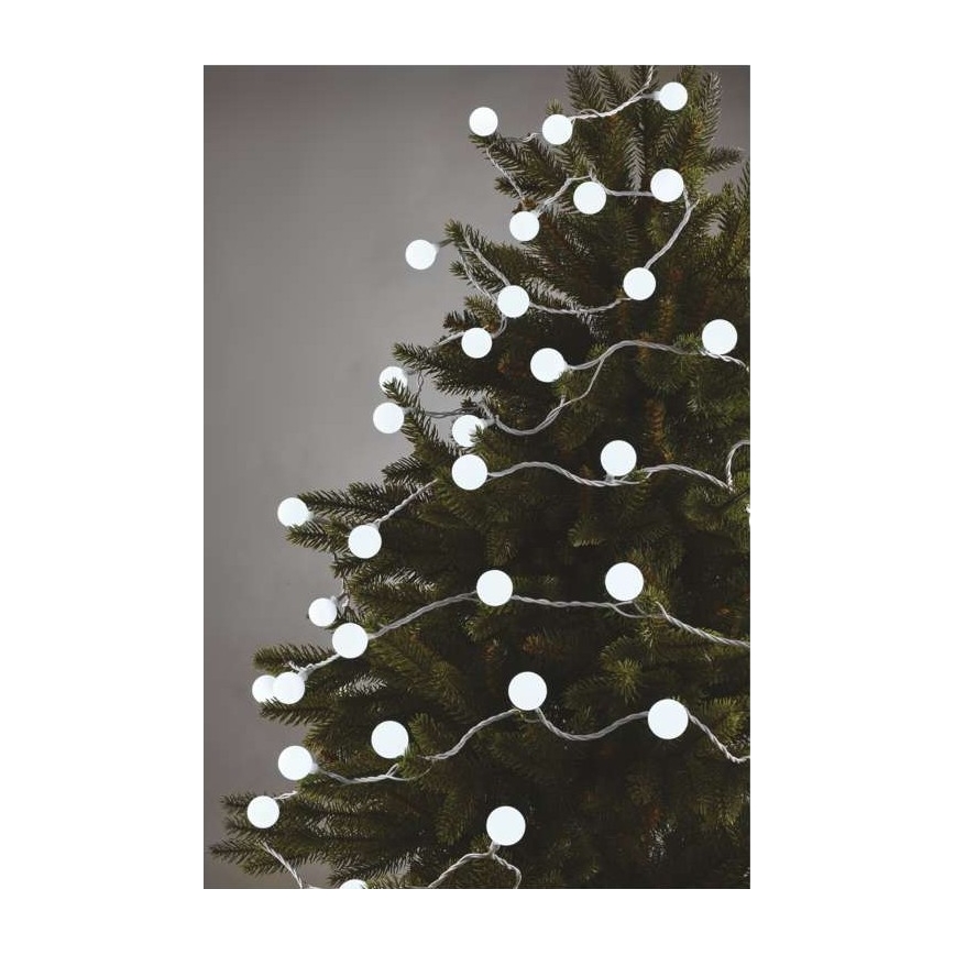 LED Zunanja božična veriga 40xLED/9m IP44 hladna bela