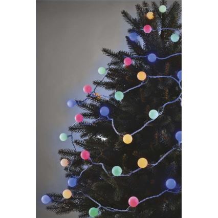 LED Zunanja božična veriga 40xLED/9m IP44 multicolor
