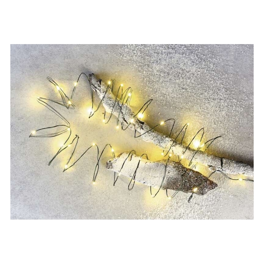 LED Zunanja božična veriga 40xLED/9m IP44 topla bela