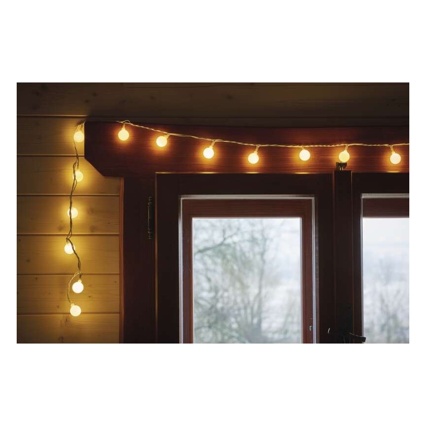 LED Zunanja božična veriga 40xLED/9m IP44 topla bela