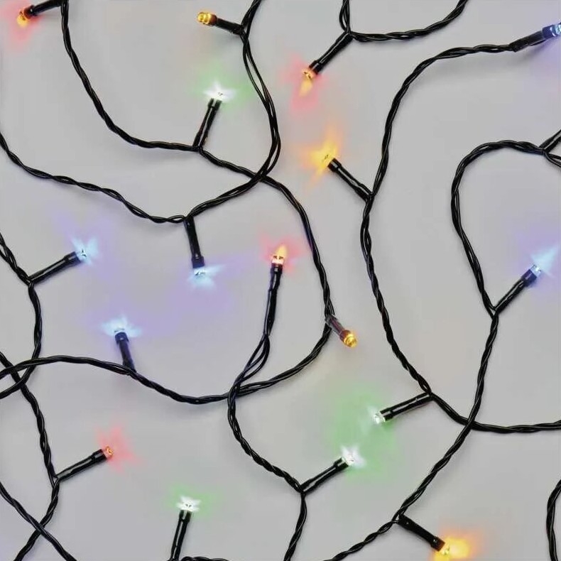 LED Zunanja božična veriga 50xLED/5m IP44 multicolor