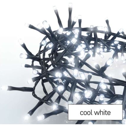 LED Zunanja božična veriga 600xLED/17m IP44 hladna bela