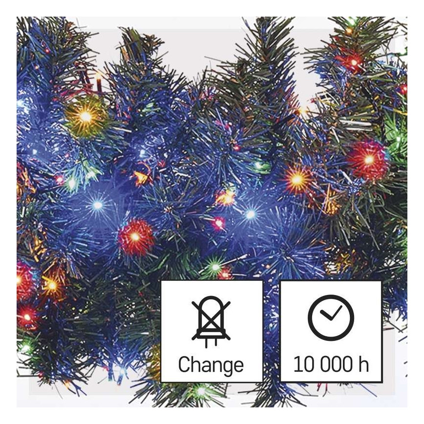 LED Zunanja božična veriga 600xLED/17m IP44 multicolor