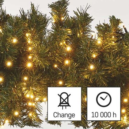 LED Zunanja božična veriga 600xLED/17m IP44 vintage