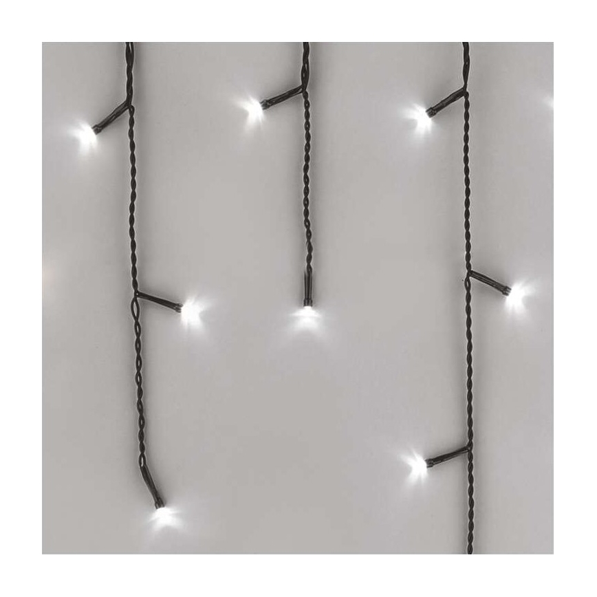 LED Zunanja božična veriga 600xLED/8 načinov 15m IP44 hladna bela