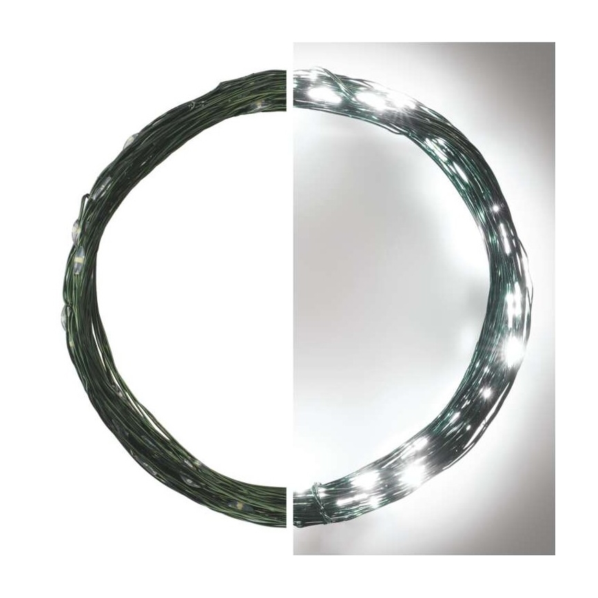 LED Zunanja božična veriga 75xLED/12,5m IP44 hladna bela