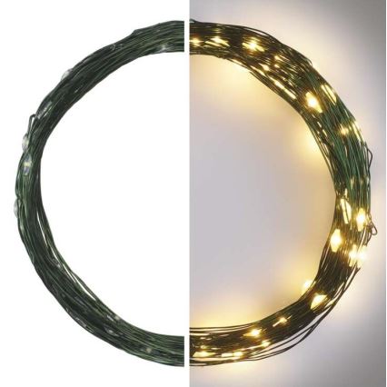 LED Zunanja božična veriga 75xLED/12,5m IP44 topla bela