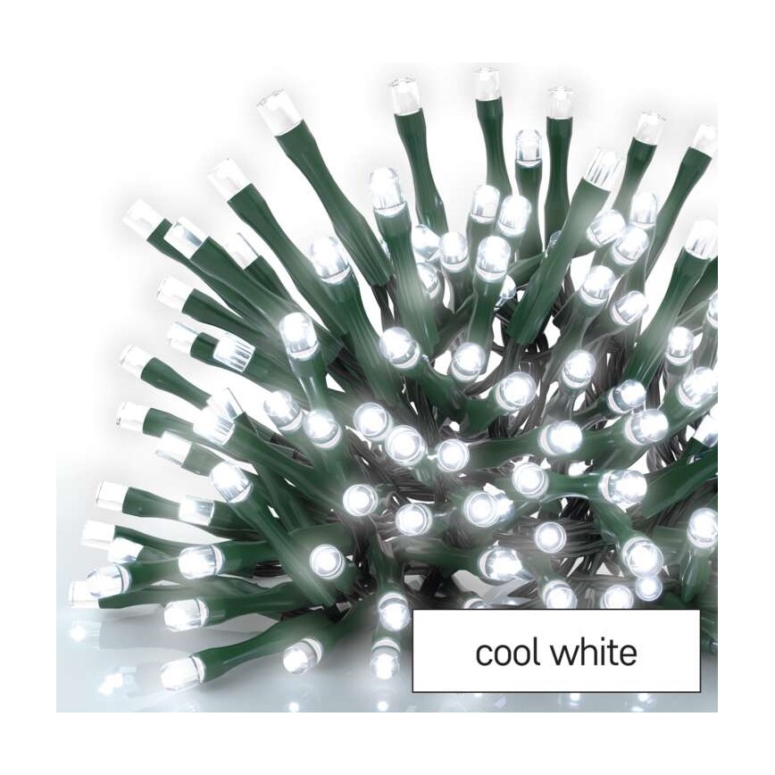 LED Zunanja božična veriga 80xLED/13m IP44 hladna bela