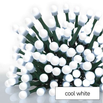 LED Zunanja božična veriga 80xLED/13m IP44 hladna bela