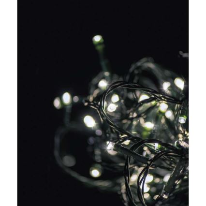 LED Zunanja božična veriga CHAIN 180xLED/8 funkcij 8m IP44 toplo bela