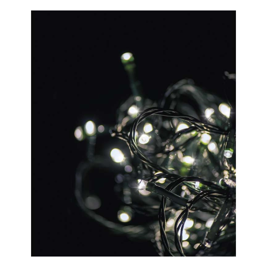 LED Zunanja božična veriga CHAIN 180xLED/8 funkcij 8m IP44 toplo bela