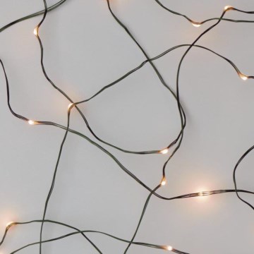 LED Zunanja božična veriga NANO 40xLED 9m IP44 topla bela